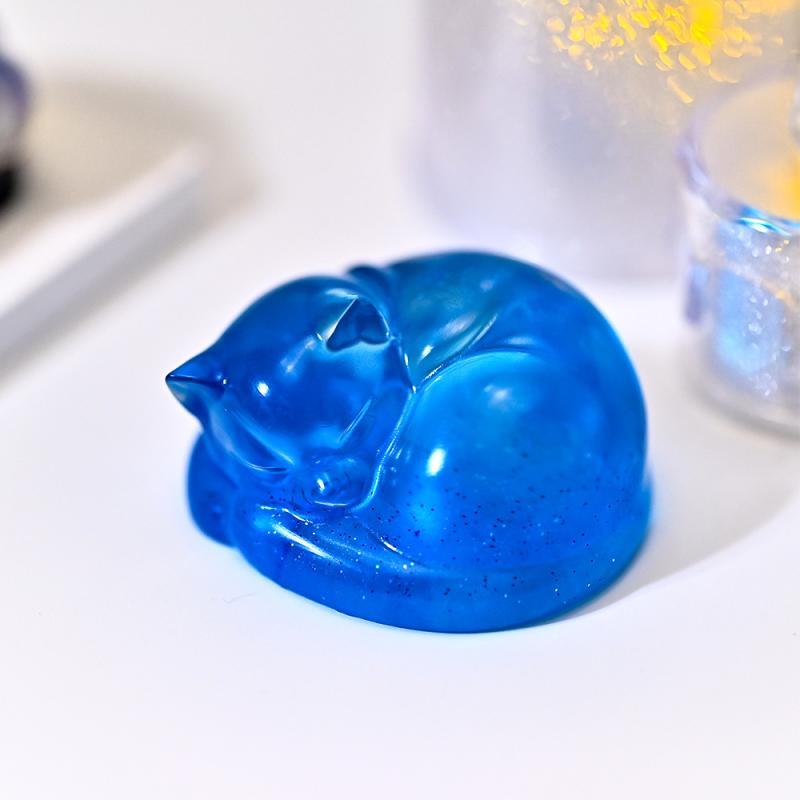 Spící Kočka Pes Ozdoba Silikonová Forma DIY Série Domácích Mazlíčků Svíčka Aroma Sádrové Pryskyřičné Formy Mousse Dort Dekorace Pečící Forma