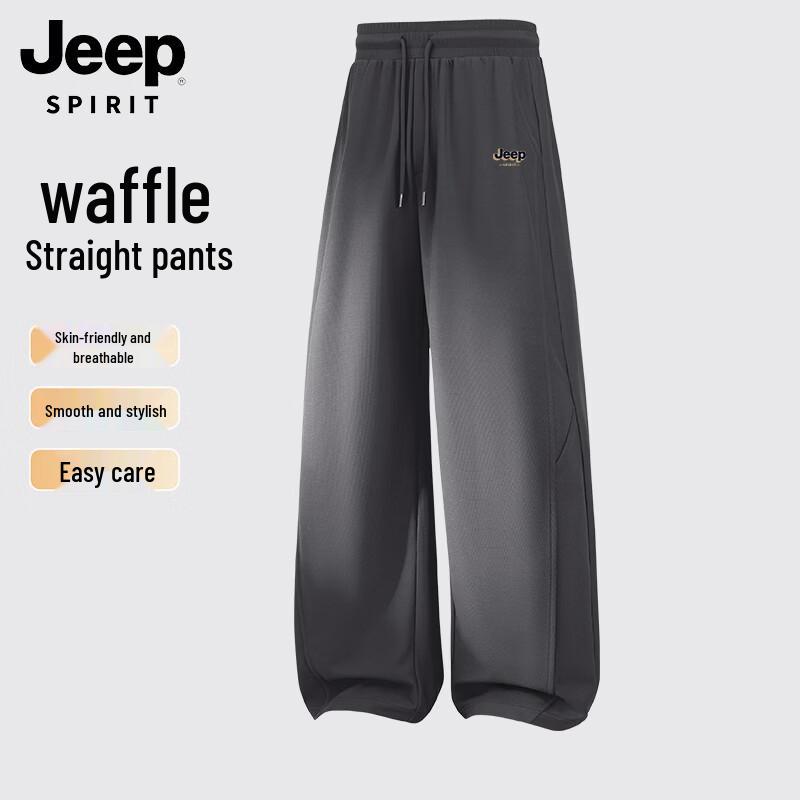 JEEP SPIRIT Men s Waffle Straight-Leg Casual Pants 3XL