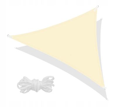 Ibizsail Garden Sun Sail Waterproof 4x3.5x3.5 Cream