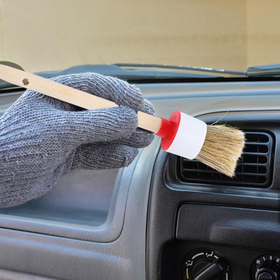 

6шт щетка для чистки кабана для удаления пыли из щетины для волос внутренняя щетка для экстерьера автомобиля