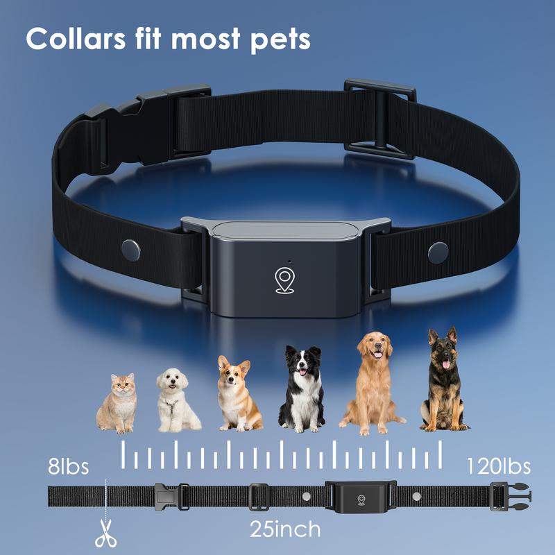 Wasserdichter 4G SIM GPS-Locator Lange Standbyzeit Anti-Verlust-Tracker Halsband Echtzeit-Ortung für Hunde