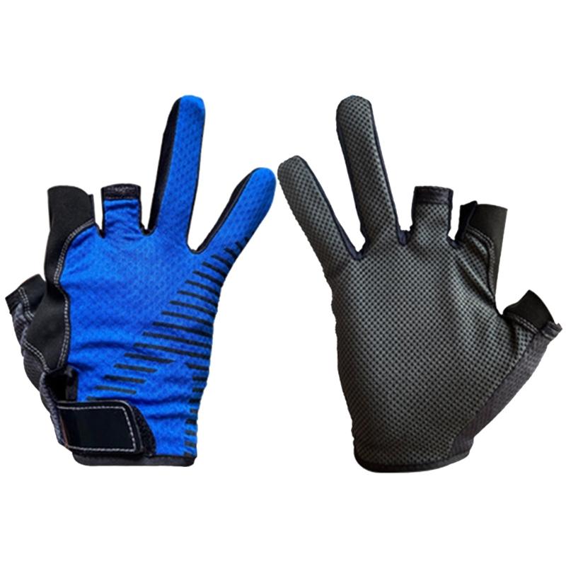 3 Fingerless Fishing Gloves Quick Drying Nonslip Fishing Gloves for Kayaking Paddling Driving Hiking Comfortable To Wear