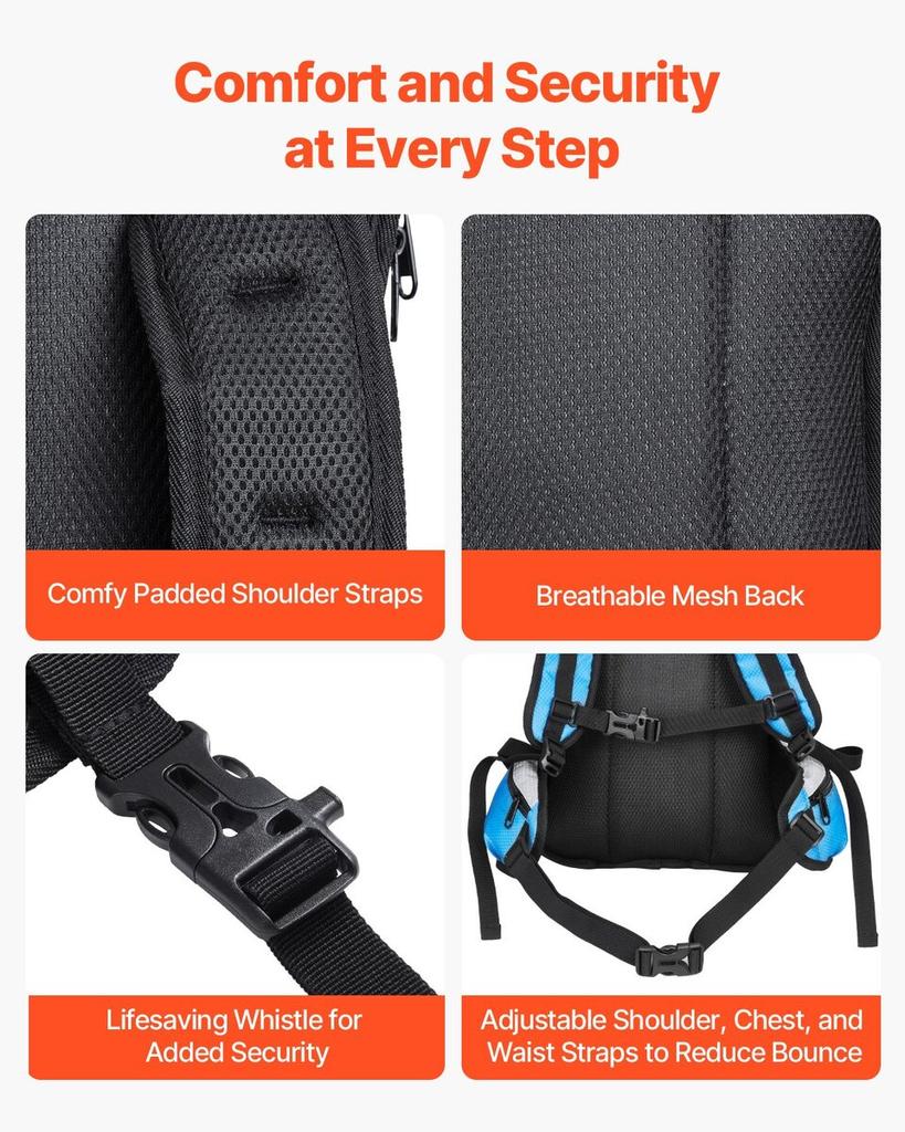 Hydration Pack Backpack 3L TPU Water Bladder Biking Hiking Running Camping