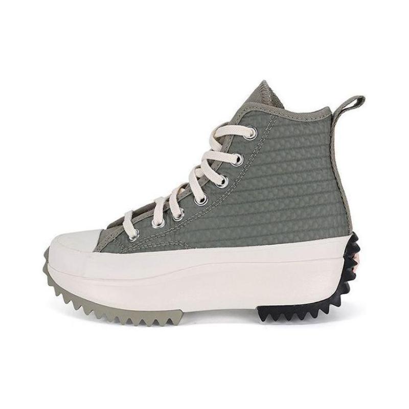 Converse Run Star Hike Alt Exploration - Light Field Surplus Comfortable & Stylish Versatile High-Top Espadrilles Unisex Green Rice