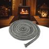 Black Rope Seal 12mm X 2m Elastic Fiberglass Industrial Oven Wood Burning Stove Doors For Boiler Good Sealing Performance