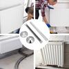 1 Set Plastic Radiator Pipe Covers Sturdy Abs Sleeve Central Heating Clip-On Decorative Cover For Home Improvement - Radiator