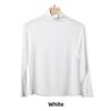 Korean Half-High Collar Slim Fit Modal T-Shirt - Long-Sleeve Solid Color Top