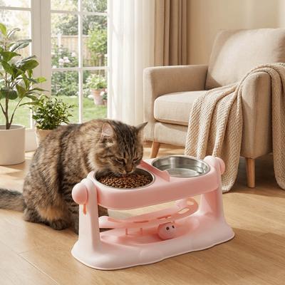 Removable Neck Support Pet Bowl Splash-proof Elevated Cat Bowl Pet Food Bowl Feeder Bowl  Multi-Pet