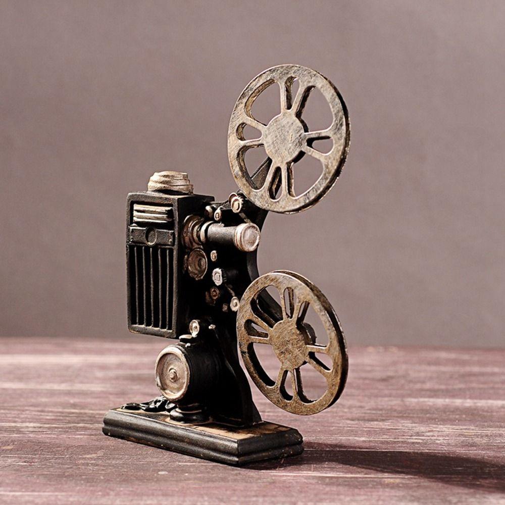 Handmade Movie Film Projector Sculpture Exquisite Projector Model Cinema Projector Ornaments Cafe