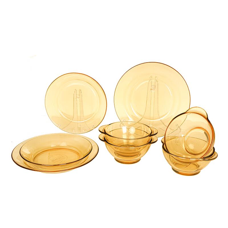 Pyrex Corning 8-Piece Heat-Resistant Glass Dinnerware Set