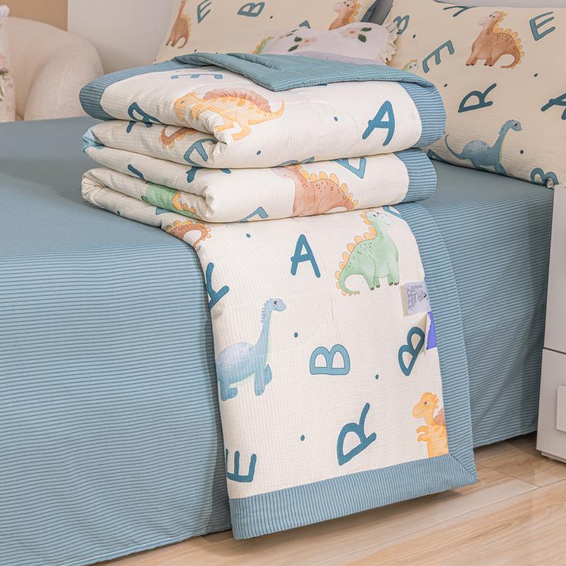 Summer Single Double Bed Light Printed Quilt Air Condition Quilt Twin Queen Size Cool Quilt