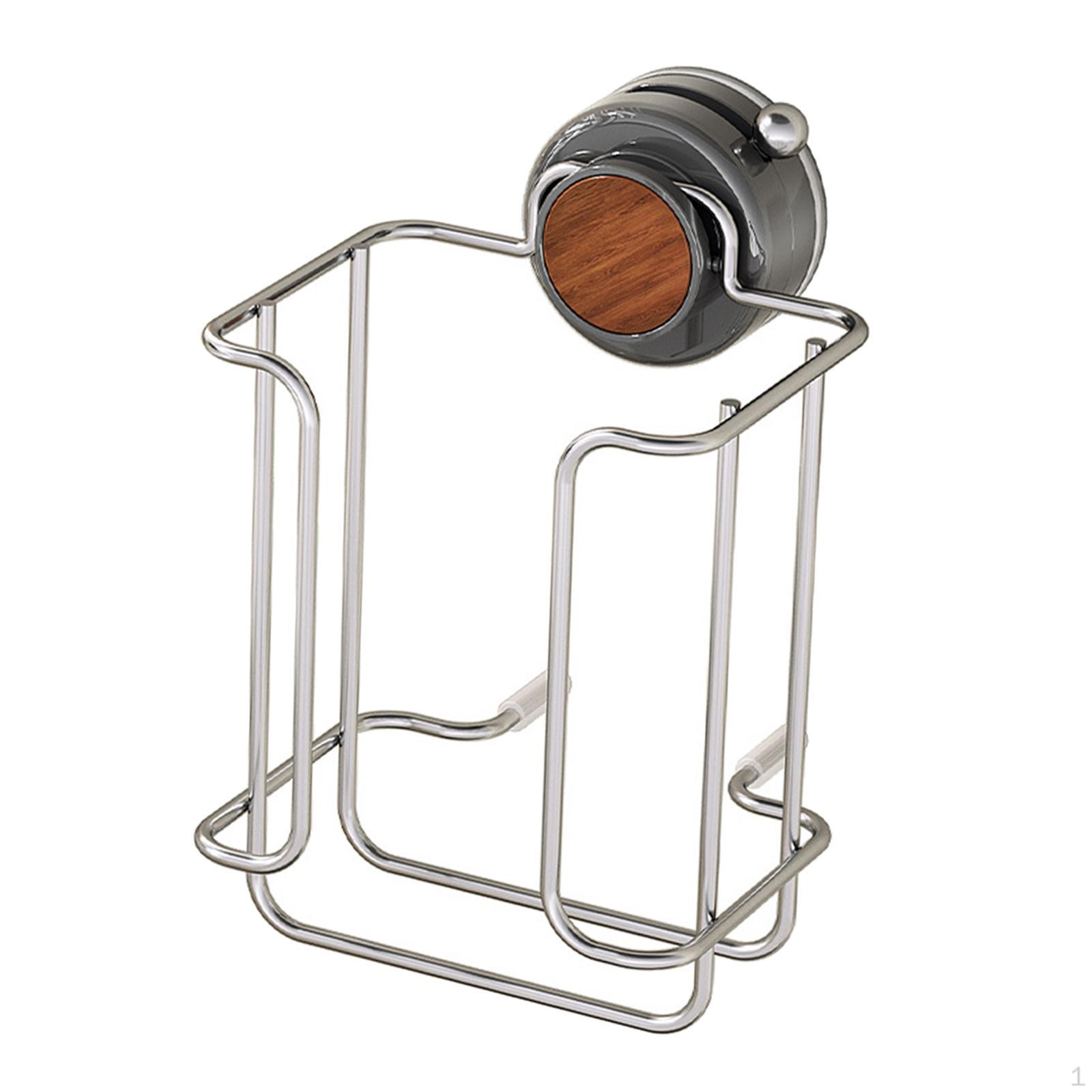 

Настенный диспенсер Коробка для хранения на кухне Большое отверстие с присоской для ресторана ванной комнаты brown suction cup