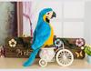 [Qingyun LEE] Plush Toy, Parrot, Realistic, Bird, Stuffed Toy, Gift, Huggable Pillow, Parrot, Plush, Fluffy, Cute, Blue