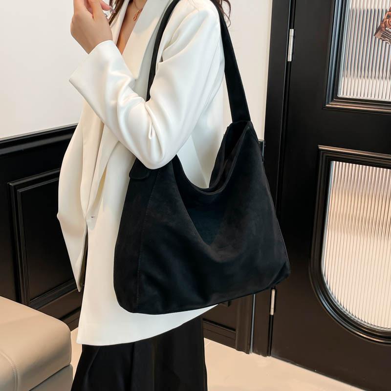 Autumn and Winter Leopard Print Bag Women's New Retro Fashion Large-capacity Shoulder Bag Commuter Tote Bag