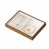 Velvet Ring Earring Holder 28 Grids Jewelry Display Tray Convenient Wood Rings Tray  Home