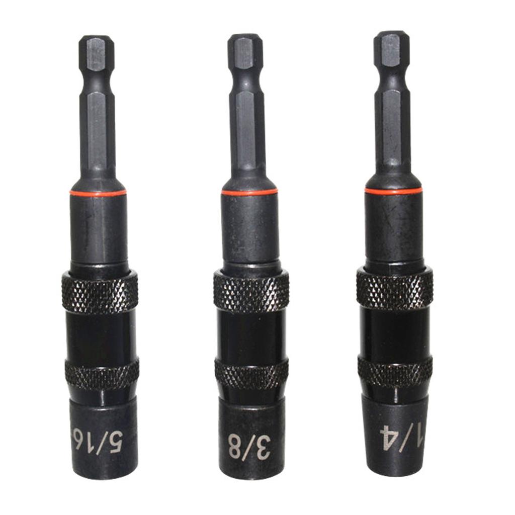 Praktischer Steckschlüssel-Adapter 1/4 3/8 5/16 Magnetischer Antriebsführer Sechskant-Verlängerungsstange Magnetischer Bithalter für enge Räume