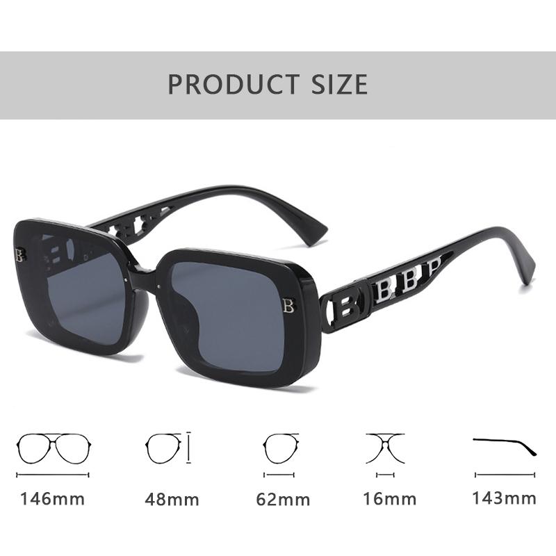 New Fashion Luxury Designer Sunglasses Women Rectangle Vintage Trendy Shades Glasses Outdoor Party UV Protection