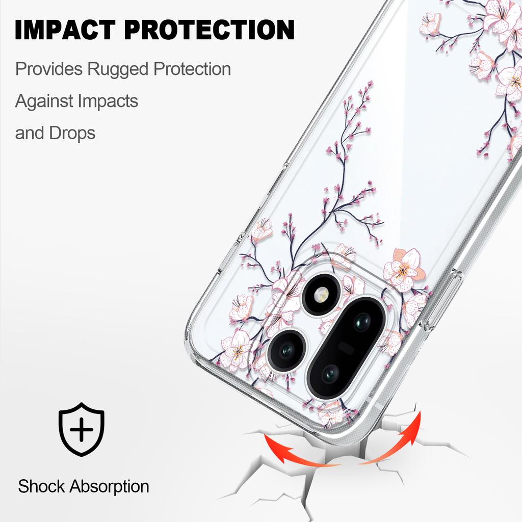 Flower Dance Transparent Phone Case For Oneplus 15 13T 13R 12 12R 11R 10R 10 Pro 9RT Nord 2 5 CE2 CE5 5G Soft TPU Cover