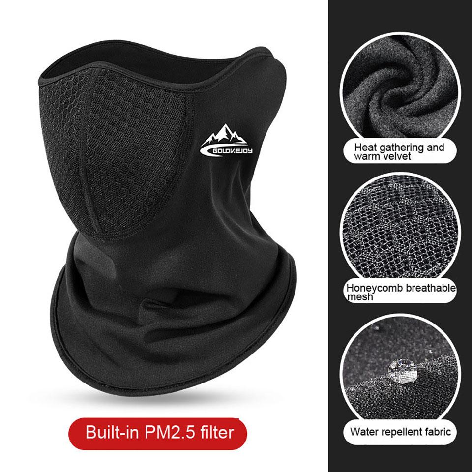 Gobygo Winter Cycling Headscarf Windproof And Warm Ear And Neck Protectors Outdoor Sports Bicycle Face Masks Prevent Haze Unisex