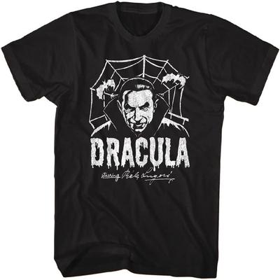Dracula T Shirt Starring Bela Lugosi Mens Short Sleeve T Shirts Horror Films Vintage Style Graphic Tees
