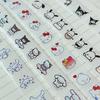 500Pcs/Roll Stickers Kawaii Hello Kitty Melody Kuromi Cinnamoroll Cartoon Kids Reward Stickers Gift Decoration Decals Toys