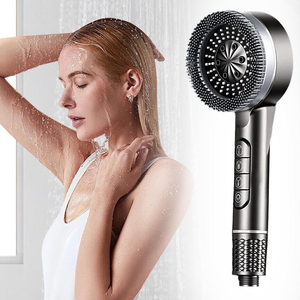High Pressure Shower Heads Water Softener Shower Head High Pressure 4-Mode Replacement Filtration Showerhead for Bathroom