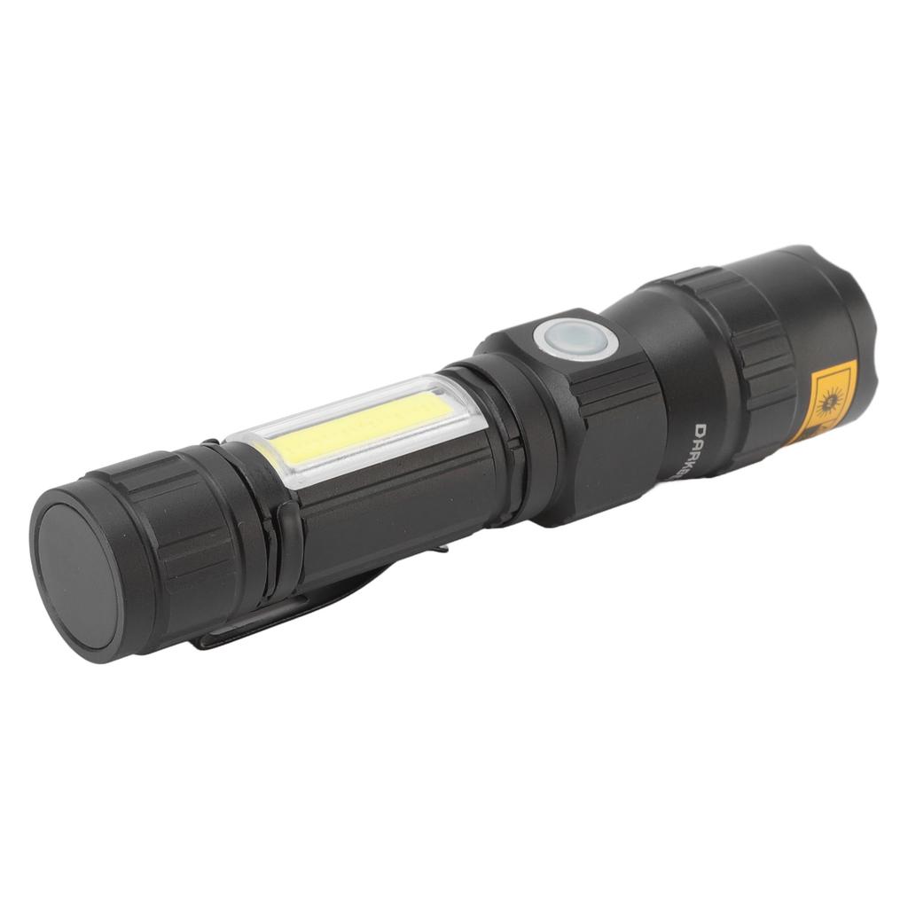 Wiederaufladbares UV-Licht 7 Modi USB-Aufladung Leicht Wasserdicht Taschen-LED-Taschenlampe mit Clip