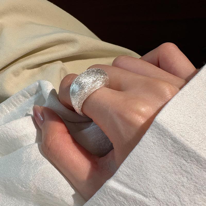 

925 Sterling Silver Rings Fashion Hip Hop Vintage Couples Creative Simple Oval Design Thai Silver Party Jewelry Birthday Gifts resizable