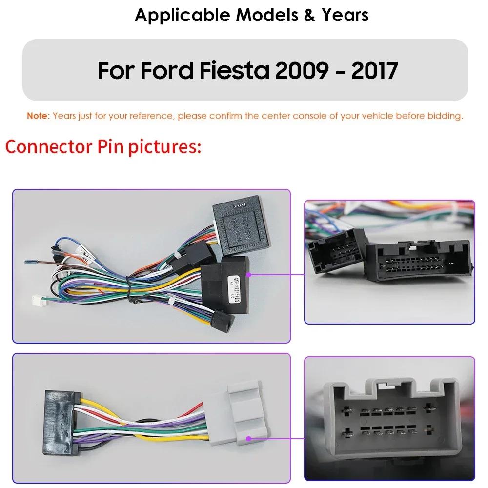 Hizpo 2din Android Autorádio pro Ford Fiesta 2009 - 2017 Autorádio Multimediální Přehrávač Videa GPS Navigace Hlavní Jednotka Carplay 4G WIFI Inteligentní DVR DSP