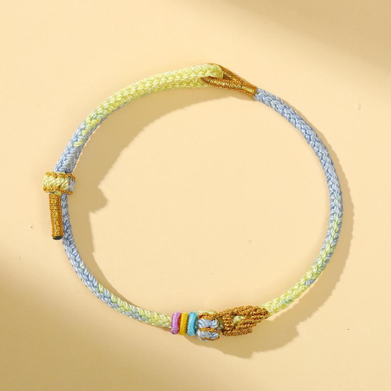 Dragon Boat Festival Red Rope Bracelet: Student Exam Success DIY Woven Five-Color Accessory