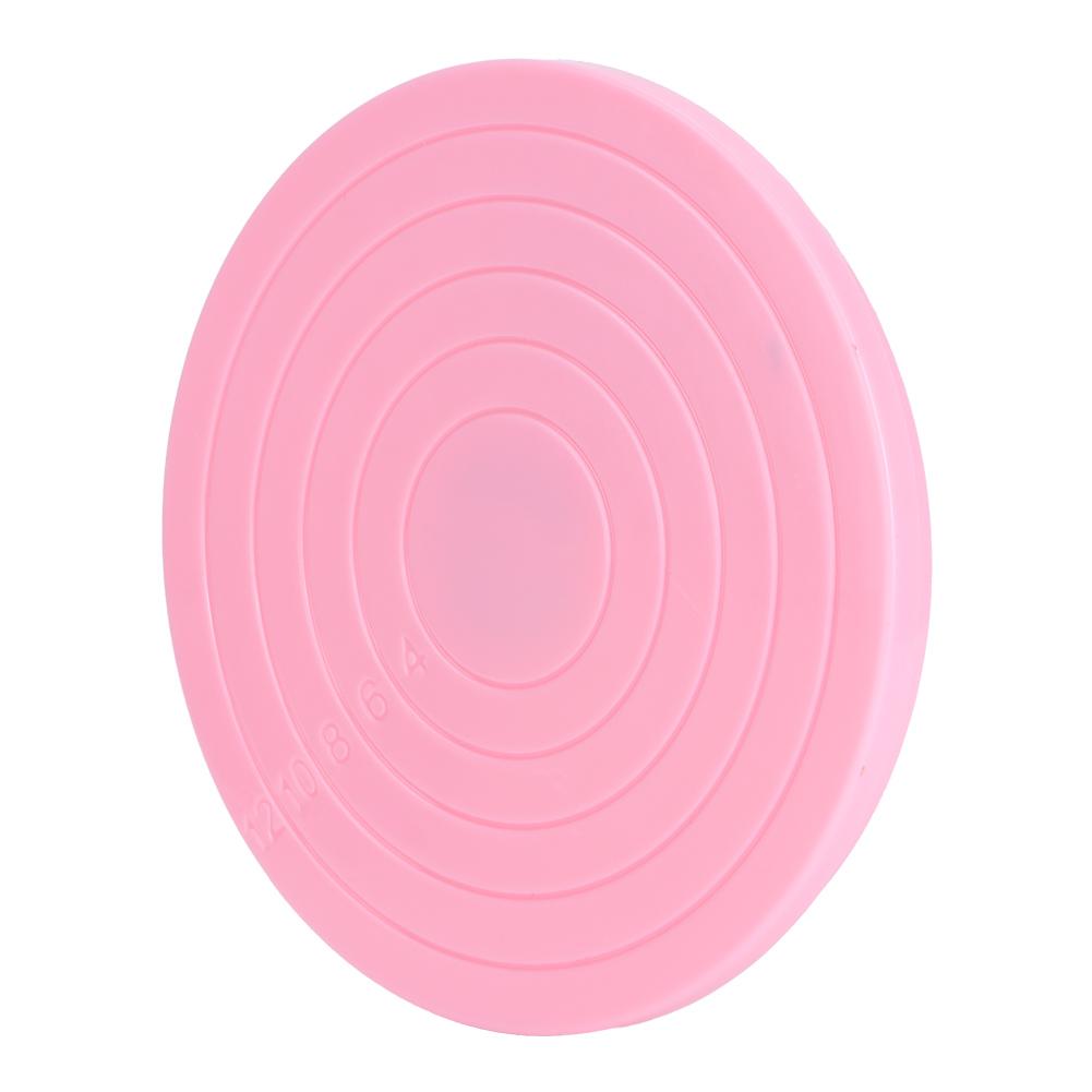 2Pcs Mini 360 Degree Rotating Cake Base Stand Decorating Turntable Kitchen Baking Tool