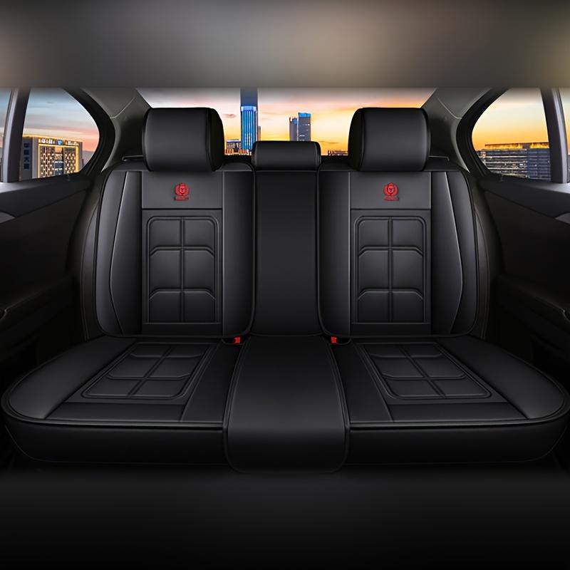 PU Leather Luxury Car Seat Covers for Rear Three-Seater Protective Pads for Sedans and SUVs - Durable Comfortable and Stylish Pickup Truck Seat Covers