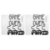 Game Over Engelsk Bokstavsmönster Väggklistermärke DIY Väggdekal Hemdekoration