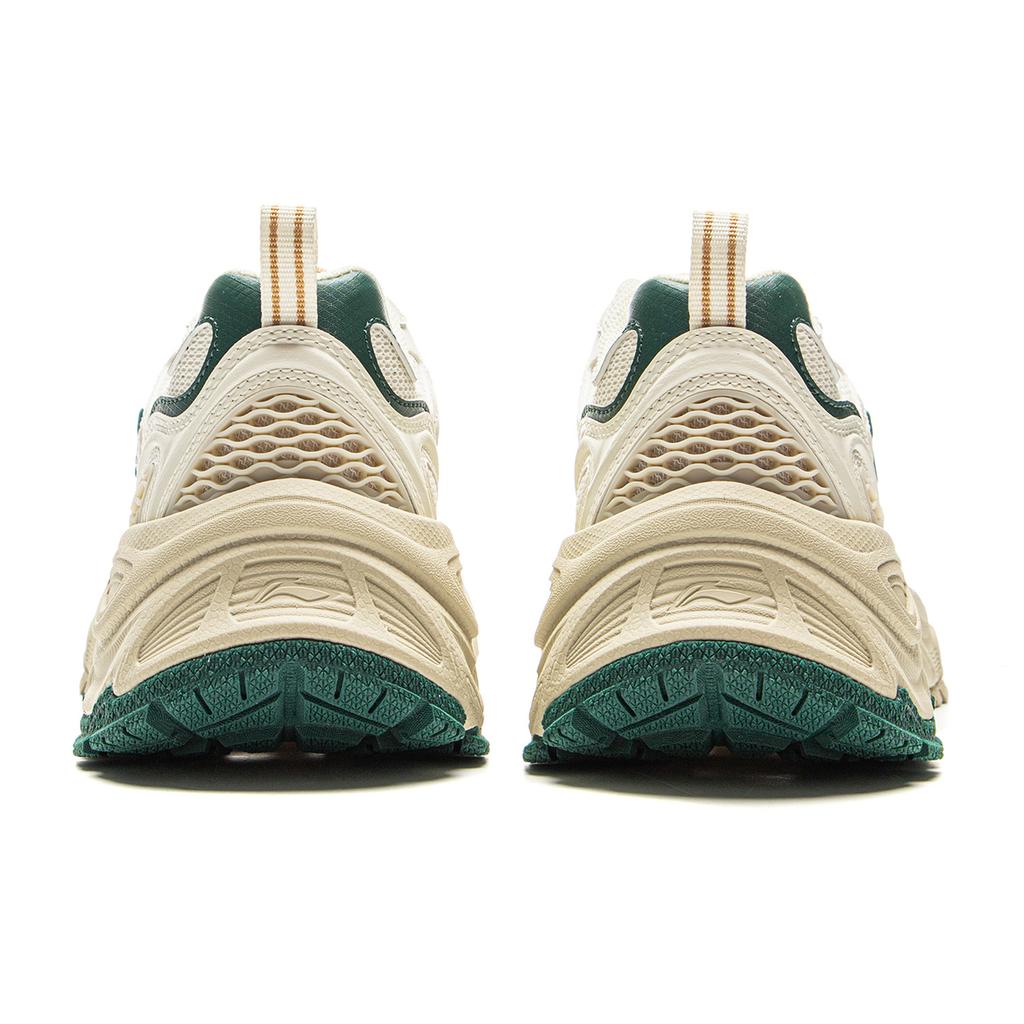 New LiNing Star Ring Slip Resistant, Abrasion Resistant, Breathable Low Top Casual Shoes Women's White Green AGCV112-1