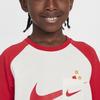Nike Sportswear Serpent Welcome Collection Crew Neck Fashion Versatile Pullover Long Sleeve Kids Tops Sail IH0993-133
