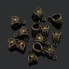 Retro Antik Bronze Hüftperlen DIY Großes Loch Metallverbinder Dreieckige Perlen Passend für Charm-Armbänder Halsketten Anhänger Schmuckherstellung