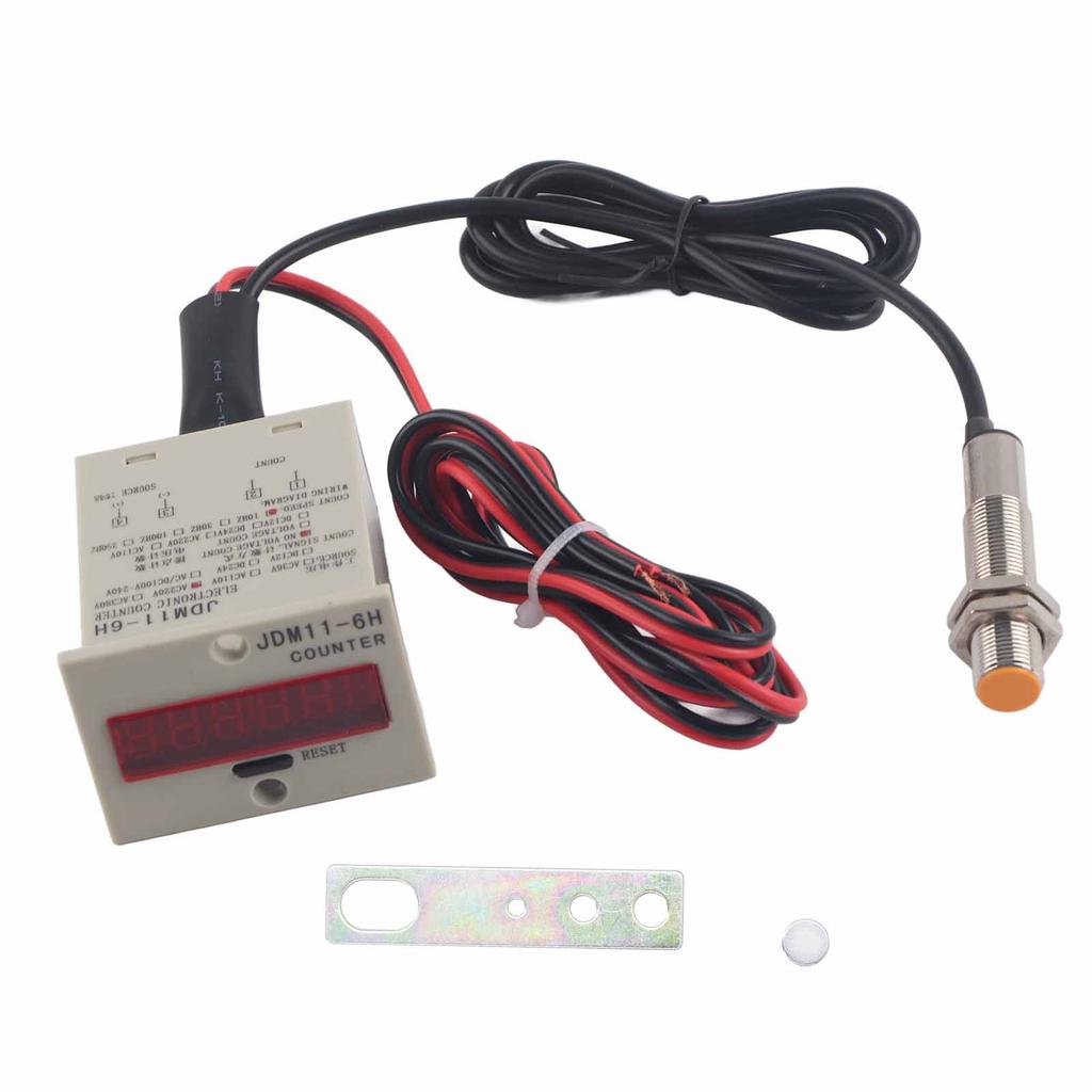 BERM Cyfrowy Licznik Wyświetlacz Czujnik Poziomu Kontaktowy Przemysłowy Panel Liczący JDM116HAC220V