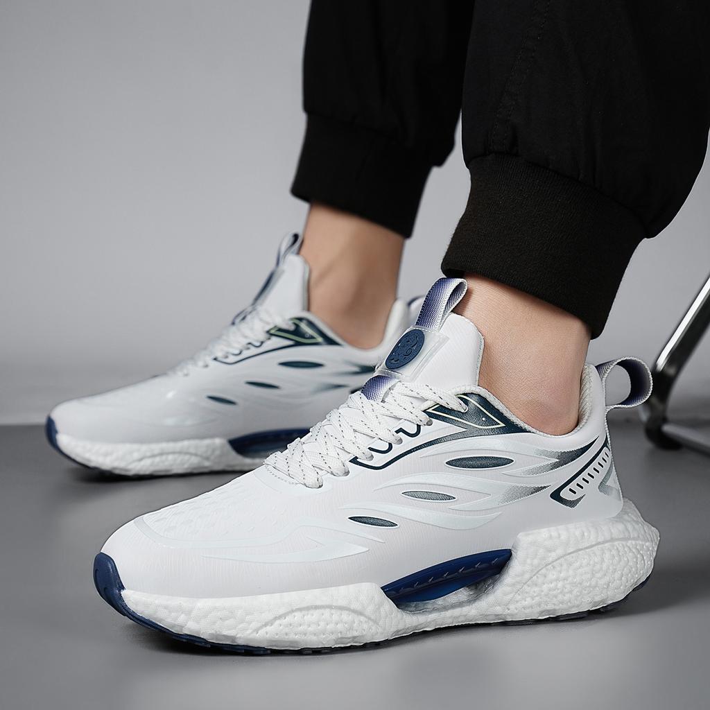 22 Spring New Large Size Sports Casual Couple Flame Shoes