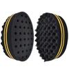 Oval Shape Double Sides Magic Curl Coil Brush Natural Afro Hair Sponge Twist Tool