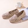 Breathable One Foot Perforated Women's Summer Toe Cap Anti Slip Single Shoe Mesh Sandals