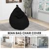 Bean Bag Cover Big Cotton Linen Lazy BeanBag Chair Sofa Covers Puff Relax Lounge Couch Beanbag Chairs Cover with Handle for Kids