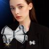 Women's Light Luxury Vintage Elegant and Fashionable Bow Brooch Versatile and Unique Design Sense Daily Accessories