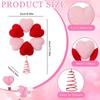 Valentine's Day Tree Topper Decoration 13.4 Inch Romantic Red Heart-shaped Tree Top Decoration Plush Treetop Ornament