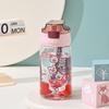 Water bottle summer new bear cup sports straw cup convenient wholesale with handle student space cup direct drinking cup ins