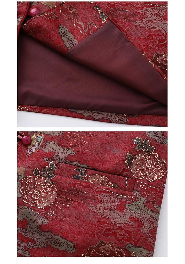 Chinese Style Cardigan Vest for Seniors – Lightweight, Plus Size Shawl Jacket