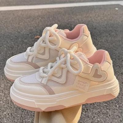 Men Women Casual Sports Sneakers Comfortable Women's Pink Platform Woman Shoes Female Harajuku Kawaii Vulcanized Ladies Trainers