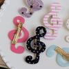 2 Piece Lovely Star Dot Music Symbol Hair Clip Safe Acrylic Hair Decorations Barrettes Present For Kids Adults