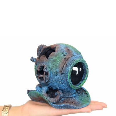 Casque de plongée créatif pour aménagement paysager d'aquarium, débris sous-marins, décoration d'aquarium
