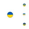 Beautiful Ukraine Flag Brooch For Everyday Wear