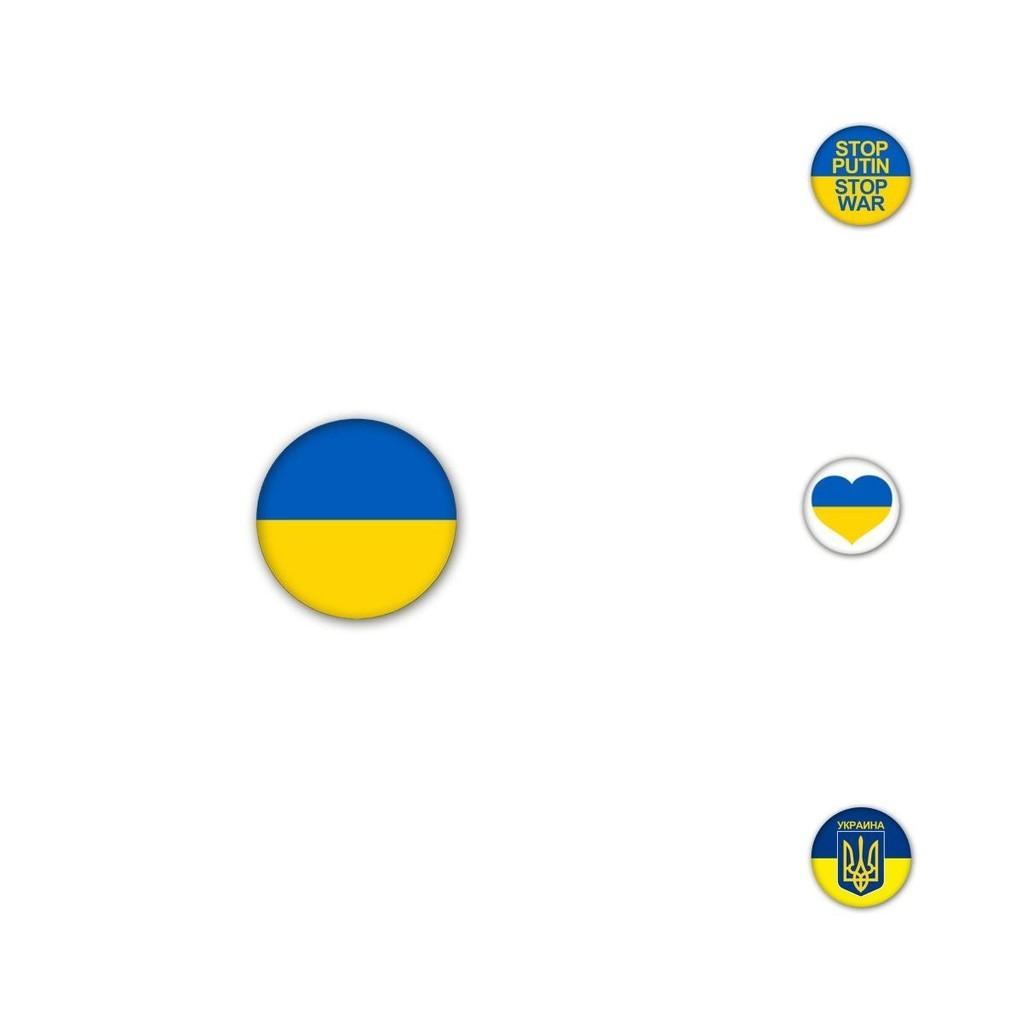Beautiful Ukraine Flag Brooch For Everyday Wear